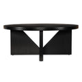 Banquette rembourrée en tissu noir gaufré, structure en fer noir mat