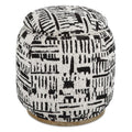Pouffe noir à motifs Off-White avec rangement dissimulé
