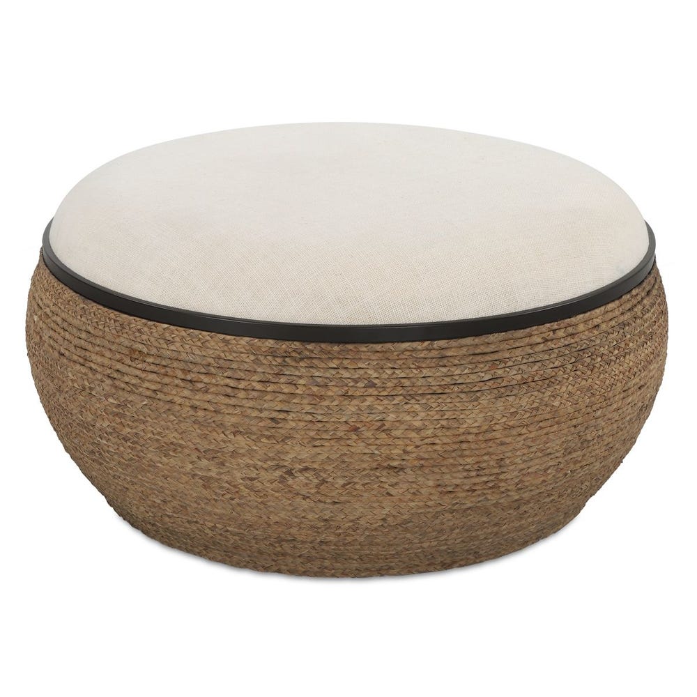 Chaise longue finition naturelle, fausse fourrure de mouton blanche