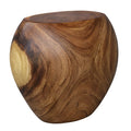 Tabouret d'appoint polyvalent en bois de suar massif finition naturelle