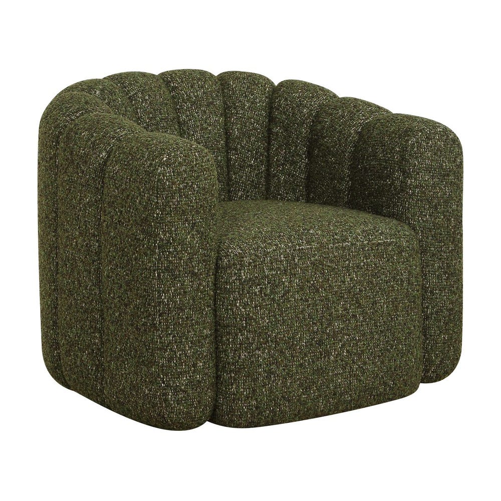 Canapé de qualité contractuelle en chenille de plastique océanique recyclé et upcyclé